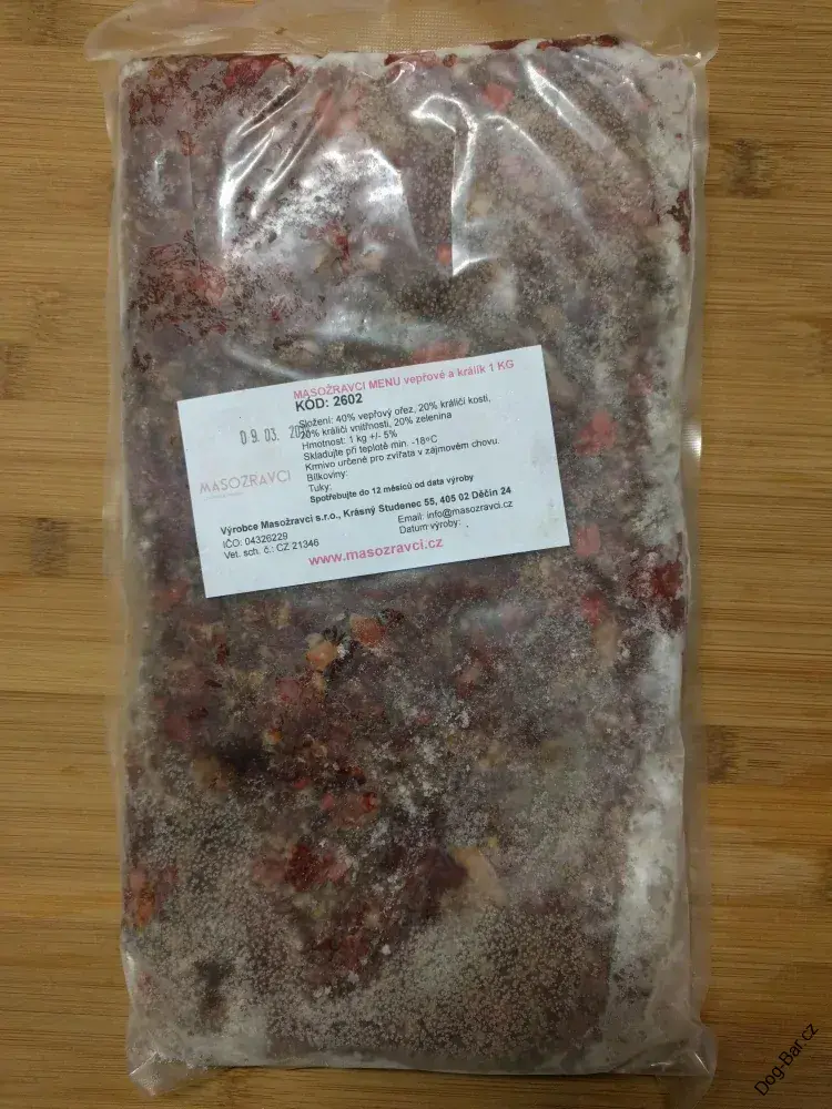 MENU Vepř a kráva - MASOŽRAVCI